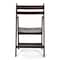 Atlas Commercial Products Wood Slatted Folding Chair, Antique Black WSFC4DK - alternate 3